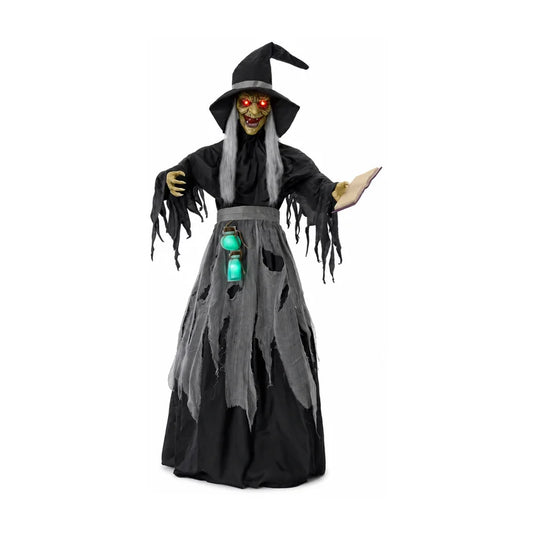 Ravenmoor Witch Animatronic, studio packshot on white