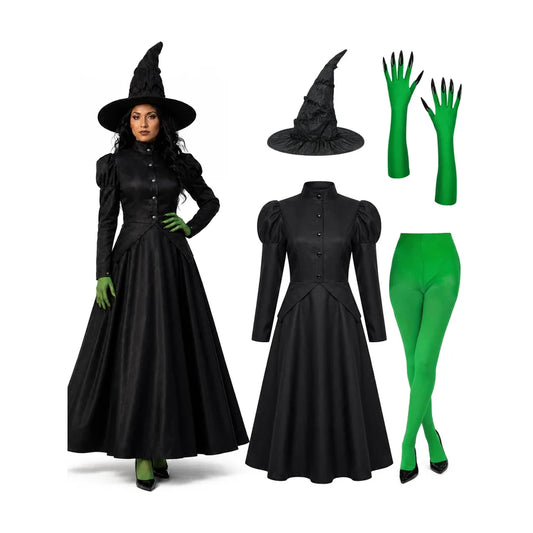 Marrowgate Witch Costume, studio packshot on white