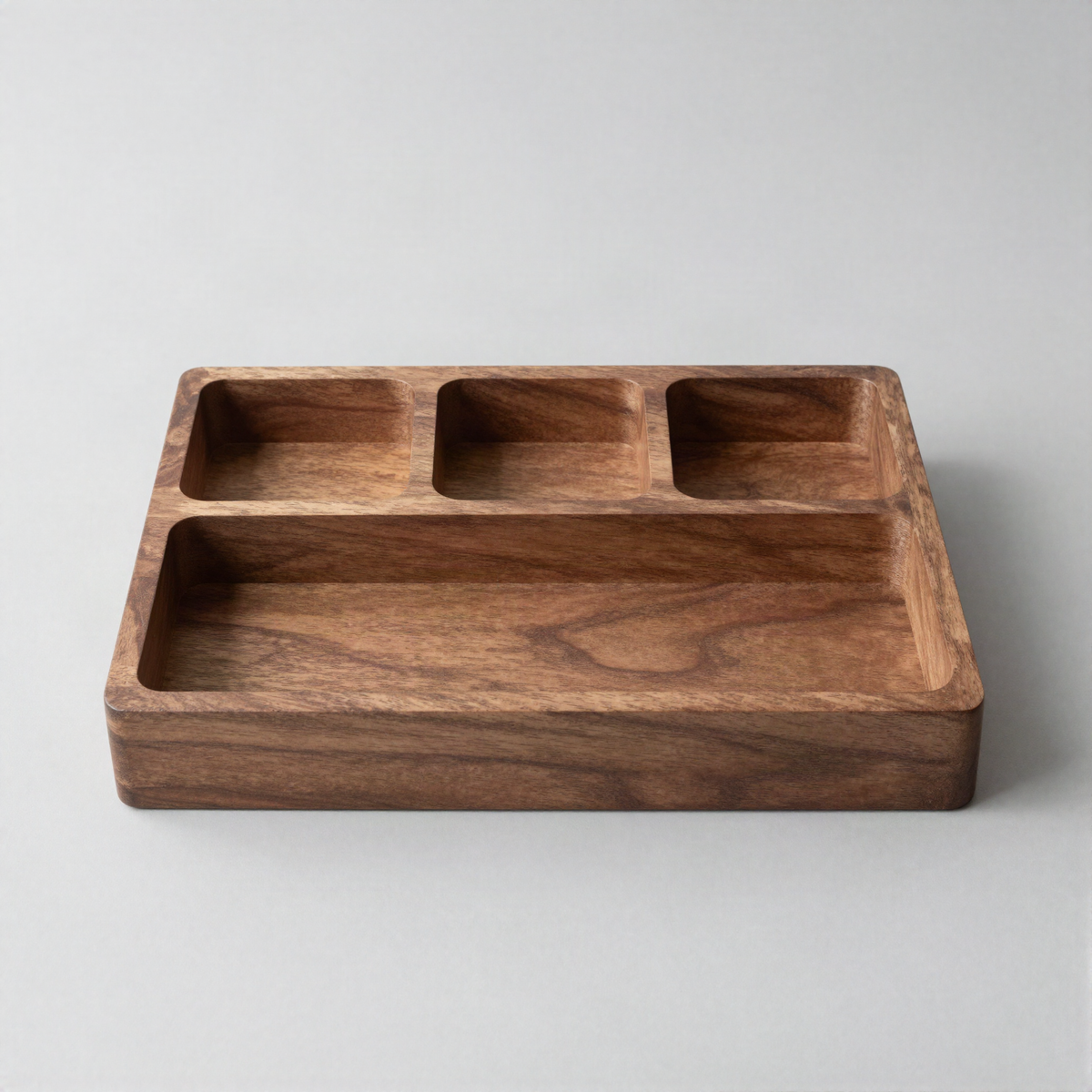 Solid Wood Desk Organizer Tray