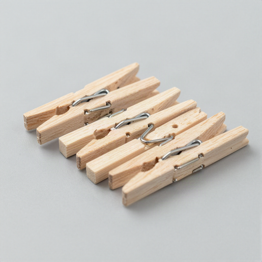 Wooden Clothespins, Twenty Pack