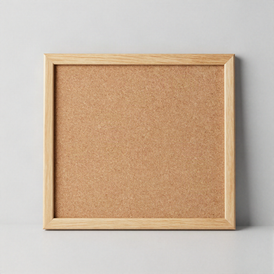 Cork Pin Board with Oak Frame