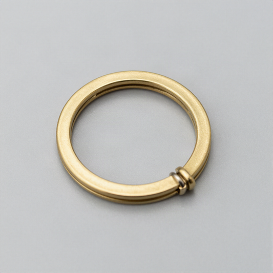 Solid Brass Keyring